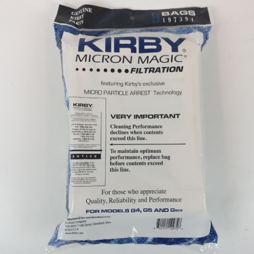 original Kirby vacuum cleaner bags 